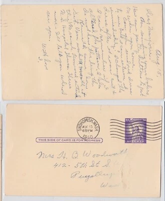 TurtlesTradingPost- Washington -Snohomish, WA 1960- Postal Card - Image 1 of 3