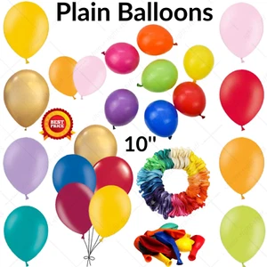 WHOLESALE Balloons ASSORTED COLOURS 10 Inch Latex JOB LOT All Occasion Baloons - Picture 1 of 23