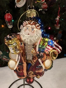 Peggy Abrams CHRISTMAS IN AMERICA Glas Ornament: mundgeblasen • handbemalt - Bild 1 von 16