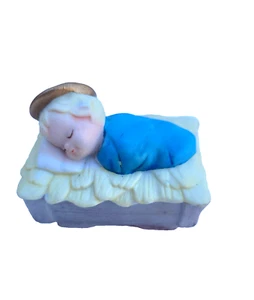 Vtg Atlantic Mold Ceramic Bisque Baby Jesus Nativity Figure - Replacement Piece - Picture 1 of 7