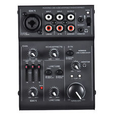 5-Channel  Mic-Line Mixing Console Mixer with USB Audio  Effect M6T1