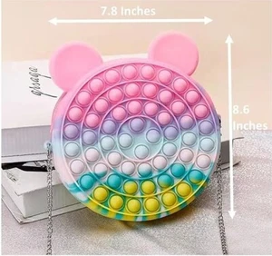 Pop Purse for Girls Fidget Shoulder Bag - Picture 1 of 4