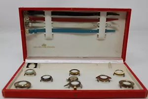 RAR Vintage 1970 Damen Bucherer Uhr Set Wechsel Lünetten & Bänder mit Box - Bild 1 von 5