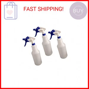 3 Pack Spray Bottle Leakproof Empty Clear Refillable | for Cleaning Solutions, E - Picture 1 of 2