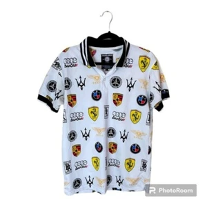 Bleecker & Mercer Short Sleeve Polo Luxury Car Logo Men's Size Medium - Picture 1 of 5