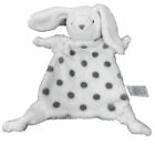 Carters Bunny Rabbit Knot Plush Grey White Polka Dot Baby Security Blanket Lovey