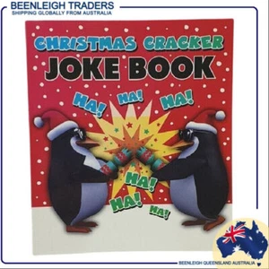 CHRISTMAS CRACKER JOKE BOOK A Mini Book With Over 100 JOKES Brand New - Foto 1 di 8