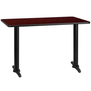 Flash Furniture Reversible Laminate Table Top Rectangle Low Maintenance Metal - Picture 1 of 4