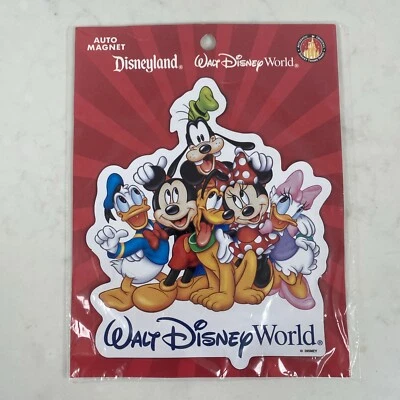 Walt Disney World Auto Magnet Car Mickey Minnie Mouse Donald Duck Goofy Pluto (M - Image 1 of 4