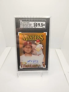 Alec Bohm 2021 Finest Masters Orange Refractor Auto RC 10/25  SGC MINT 9.5/10 - Picture 1 of 2
