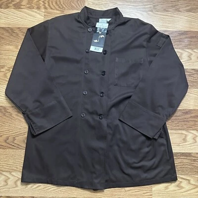 Nuevo con etiquetas Abrigo Chef Works Marrón Manga Corta Ventilado Chefs y Cocineros Talla XL Foto 1 de 4