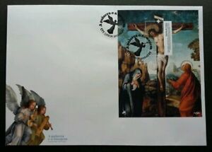 [SJ] Portugal The Word & The Image 2012 Jesus Angel Christian Painting (FDC)