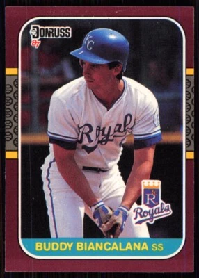 1987 Donruss Opening Day Buddy Biancalana Kansas City Royals #202 - Image 1 of 2