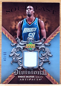 2007-08 UD ARTIFACTS EMEKA OKAFOR DIVISIONAL GAME USED JERSEY #D/50