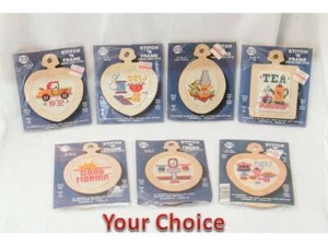 New nmi Cross Stitch 'N Frame Kit . Car/Sew/Candle/Tea/Bathroom/Sweets of Choice - Picture 1 of 16