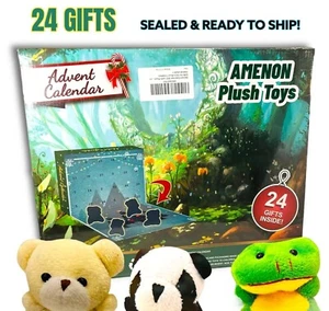 Christmas Advent Calendar with Animal Plushes Pop for Kids, 24 Days! - Picture 1 of 9