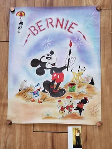 VINTAGE 1980'S DISNEY CHUCKAWALLA PRISON JAIL ART COLORED DRAWING FOR BERNIE - Picture 1 of 10