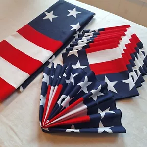 Juego patriótico de 8 servilletas de algodón con rayas estrellas bandera americana 86x64 nuevo de stock - Imagen 1 de 9