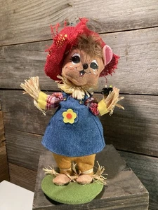 Annalee 10” Scarecrow Girl With Crow And Sunflower Adorable Fall Thanksgiving - Picture 1 of 6