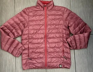 REI Co-Op Herren Daunen Gefüllt Stepp Puffer Jacke Packbar Größe Medium Burgund - Bild 1 von 7