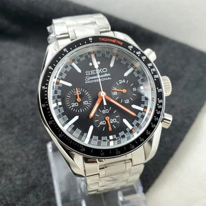 OROLOGIO UOMO SEIKO NERO CRONOGRAFO PROFESSIONALE QUARZO MOVIMENTO VK63 NUOVO - Foto 1 di 10