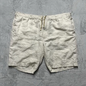 Tommy Bahama Shorts Mens 3XL Beige 11” Inseam 100% Linen Drawstring Breathable - Picture 1 of 9