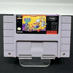 Rockos Modern Life Spunkys Dangerous Day SNES 1994 Game Cartridge Only Tested - Picture 1 of 2
