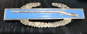 WW2 US Army Combat Infantry distintivo/spilla argento sterling - Foto 1 di 4