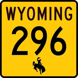 Wyoming State Route 296 chief Joseph Scenic Byway Highway Sign - Picture 1 of 1