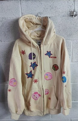 Suéter Battle Kid Bordado Gráfico Con Capucha Cremallera Talla L Nintendo Mario Kirby  Foto 1 de 4
