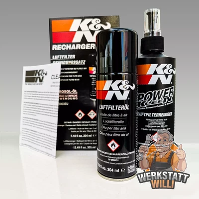 K&N REINIGUNGSSET & PFLEGESET | REINIGER + LUFTFILTER ÖL SPORTLUFTFILTER WARTUNG - Bild 1 von 4