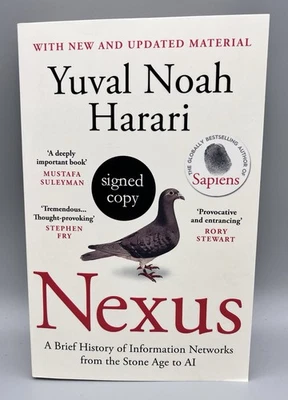 SIGNED - Nexus By Yuval Noah Harari New 1st Edition Paperback - Image 1 of 4