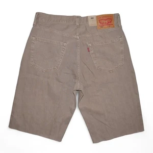 Levi's 568 Men’s Jean Shorts Size 32 Loose Fit Beige/Tan NWT - Foto 1 di 6