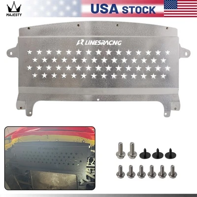 Oil Cooler Skid Plate Underhood Shield For BMW F80 M3 F82 F83 M4 Aluminum Silver Foto 1 de 4