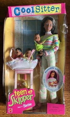 Barbie Cool Sitter Cuatrillizos Afroamericano Adolescente Patrón Nuevo 🍼 Foto 1 de 4
