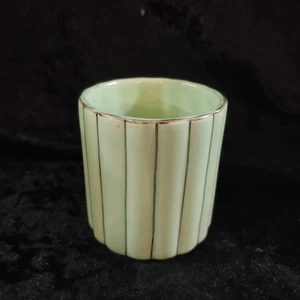 Glazed Green Santa Ana Flower Pot Pottery Jar USA J - Picture 1 of 4