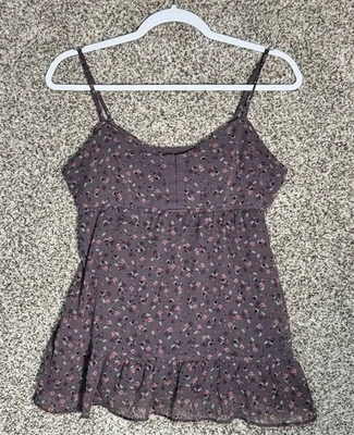 Camiseta sin mangas Y2K American Eagle Ditzy floral Babydoll talla S Boho Cottagecore Coquette Foto 1 de 4