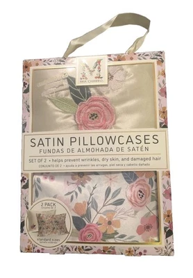 Fundas de almohada de satén Mia Charro para cabello y piel tamaño estándar nuevas en caja Foto 1 de 4