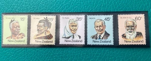 1980 New Zealand Mint Set of 5 Stamps Māori Leaders SG1232-1236 Mint NH - Picture 1 of 7