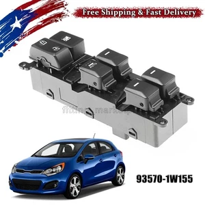 93570-1W155 Power Master Window Switch Driver Side For 2012-2015 Kia Rio 4-Door - Picture 1 of 9