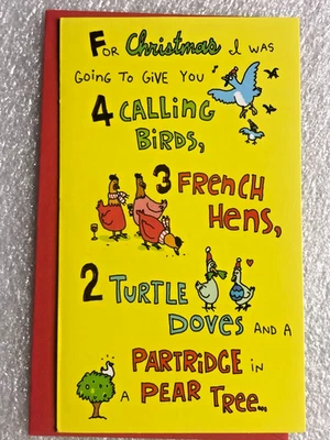 CHRISTMAS CARD GIFT/MONEY INSERT RECYCLED PAPER GREETINGS "FOR CHRISTMAS I..." - Image 1 of 3