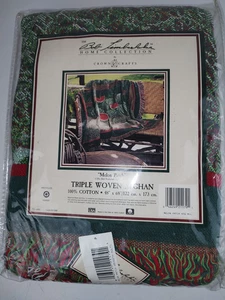 Bob Timberlake dreifach gewebt afghanischer Wandteppich Überwurf Melone Patch 48"x68" Neu - Bild 1 von 2