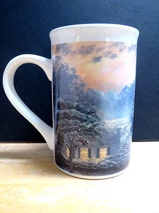 "Taza de café Thomas Kinkade 2012 ""Snow At Hometown Chapel"" 5""x 3,25" - Imagen 1 de 4