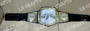 San Antonio Spurs Championship Belt Basketball League 4mm Brass - Picture 1 of 5