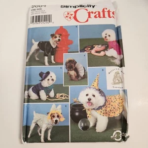 Simplicity Pattern 9884 Coats & Costumes for Dogs Uncut Tutu Hats Capes Bows - Picture 1 of 3