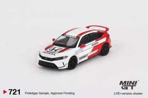 1/64 MINI GT Honda Civic Type R #2 2023 Pace Car White MGT00721 - Picture 1 of 1