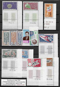 NIGER 1964 République du Niger (13 Air Mail Stamps) MNH ** Complet Year - 27€ #2