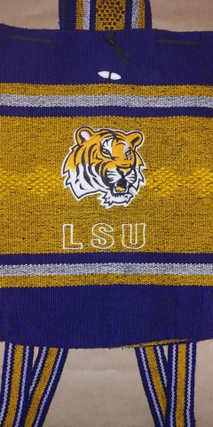 Louisiana State University (LSU)  Women's Serape Like Handbag Purse Backpack Cover
