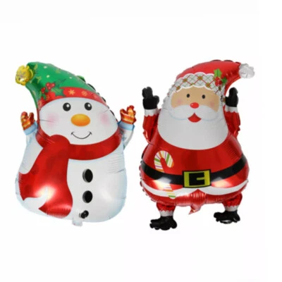 Santa Claus Balloon Chrismas Santa Snowman Party Balloon Xmas Tree Decor   - image 1 of 4