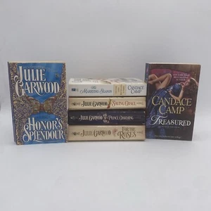 PB Book Lot 6 Romance Historical Novels 2 Candace Camp 4 Julie Garwood Sensuous - Picture 1 of 24